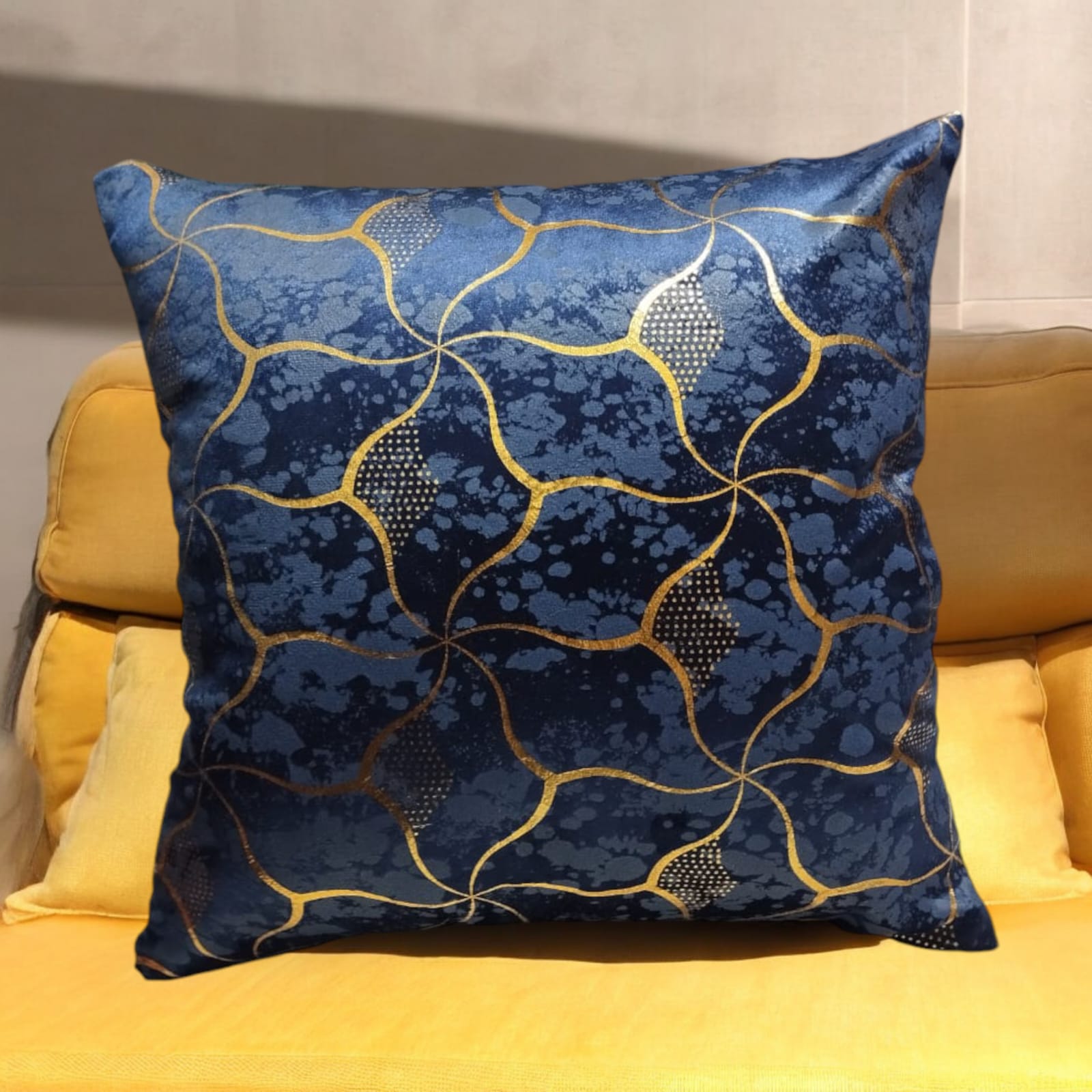 Blue Luxury Texture Velvet Cushion Covers