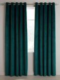Zink 1 Pair 2 Panels Plain velvet Curtains