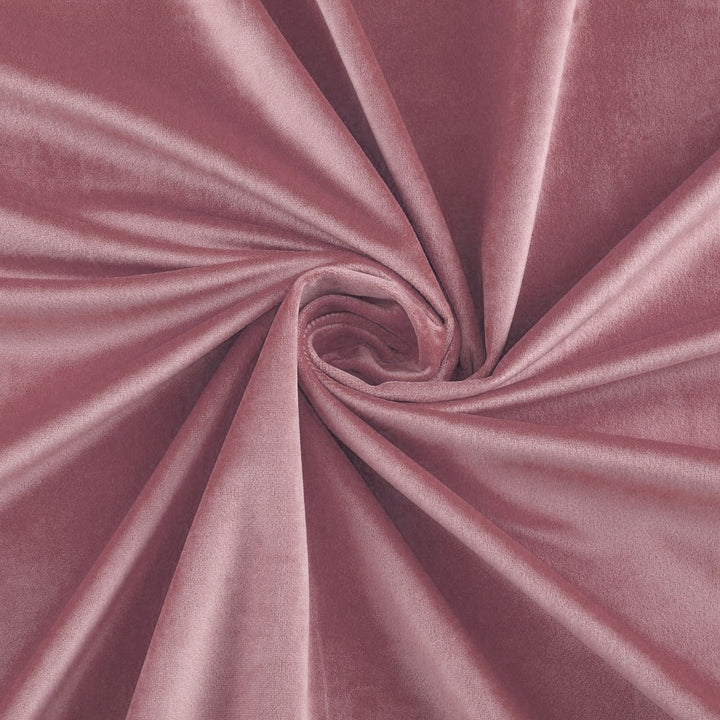 Blush Pink 1 pair 2 Panels Plain Velvet Curtains