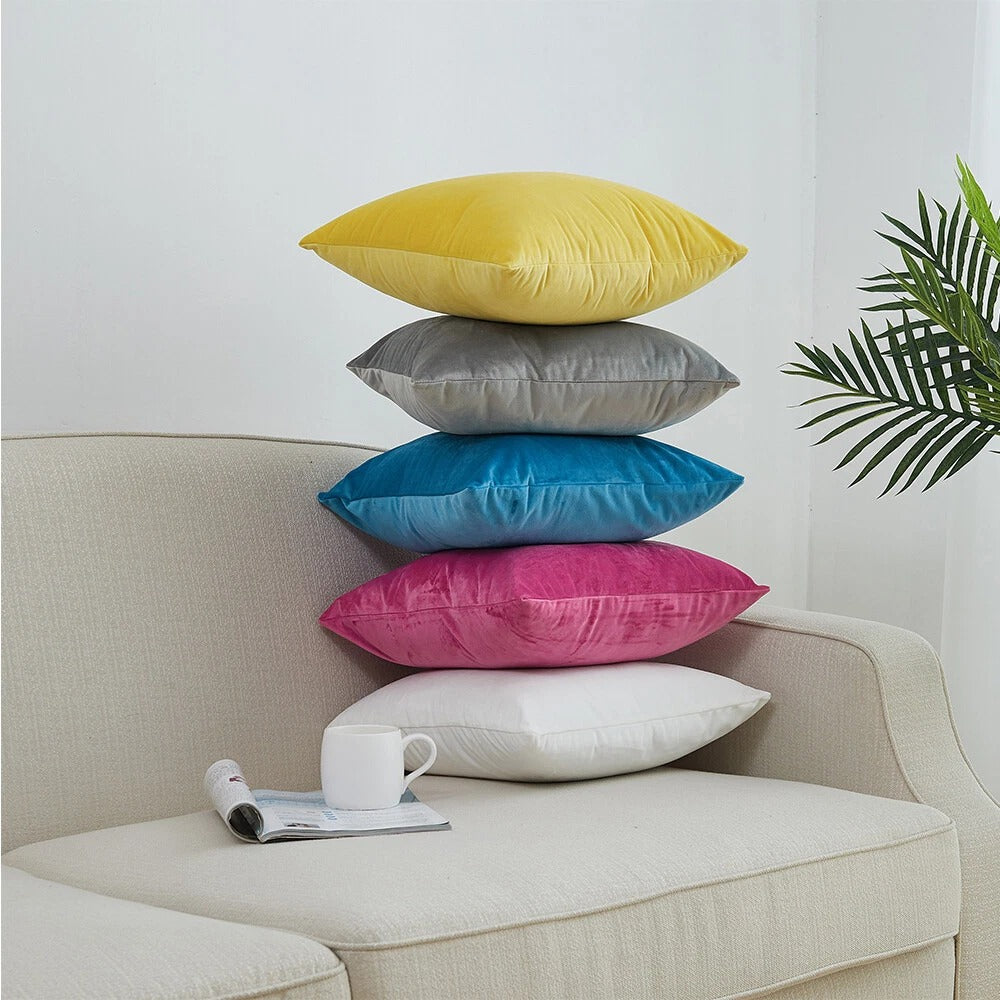 All Plain Velvet Cushion Covers