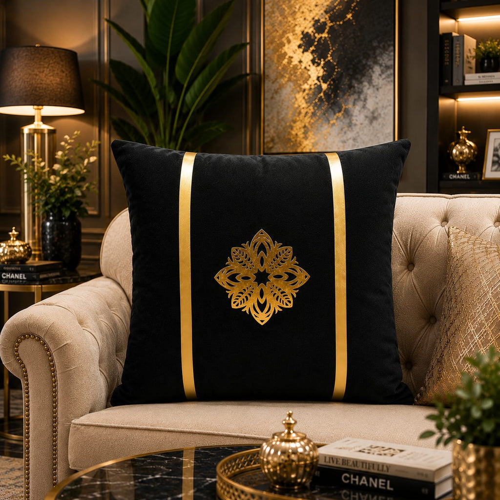 Stribe Motive Laser Cut work Cushion Covers