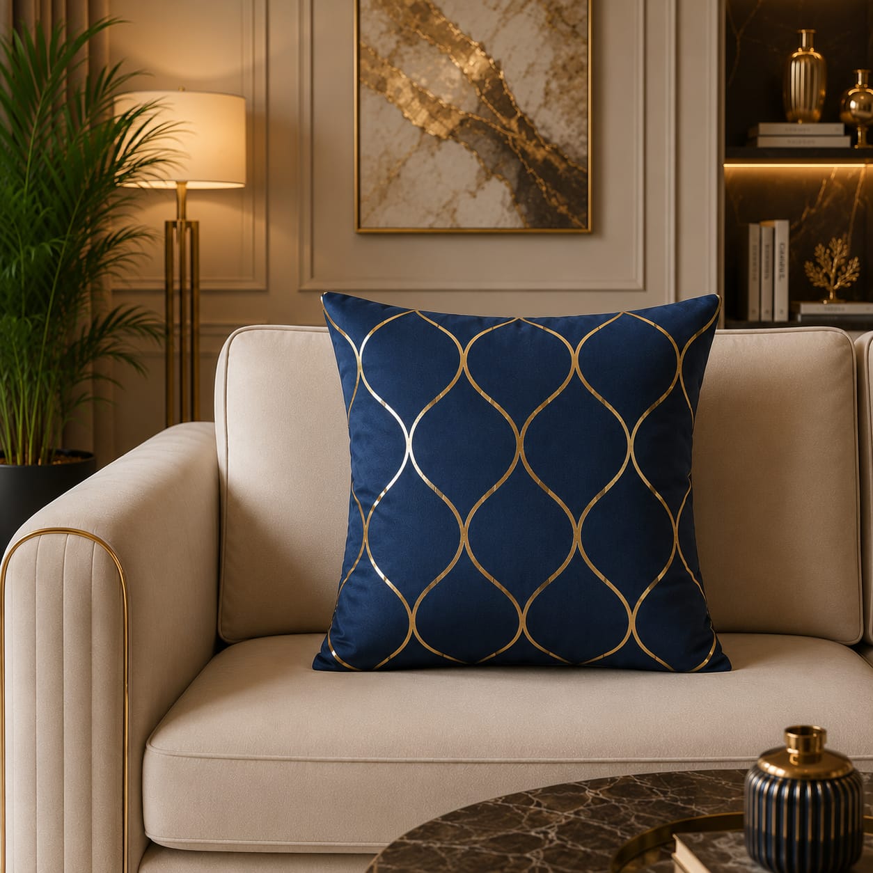Geomatric Pattern Laser Cut work Cushion Covers