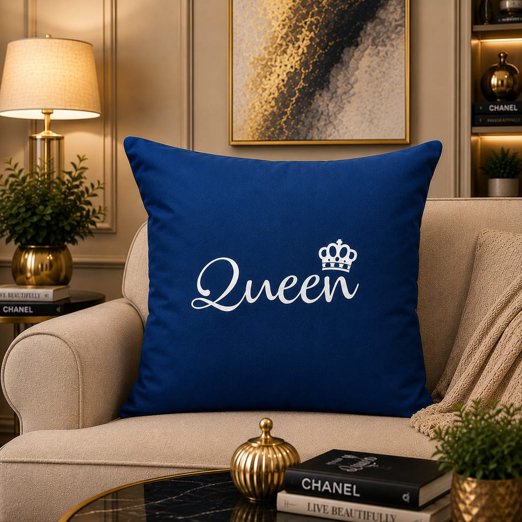 Queen Gift Laser Cut work Cushion Covers