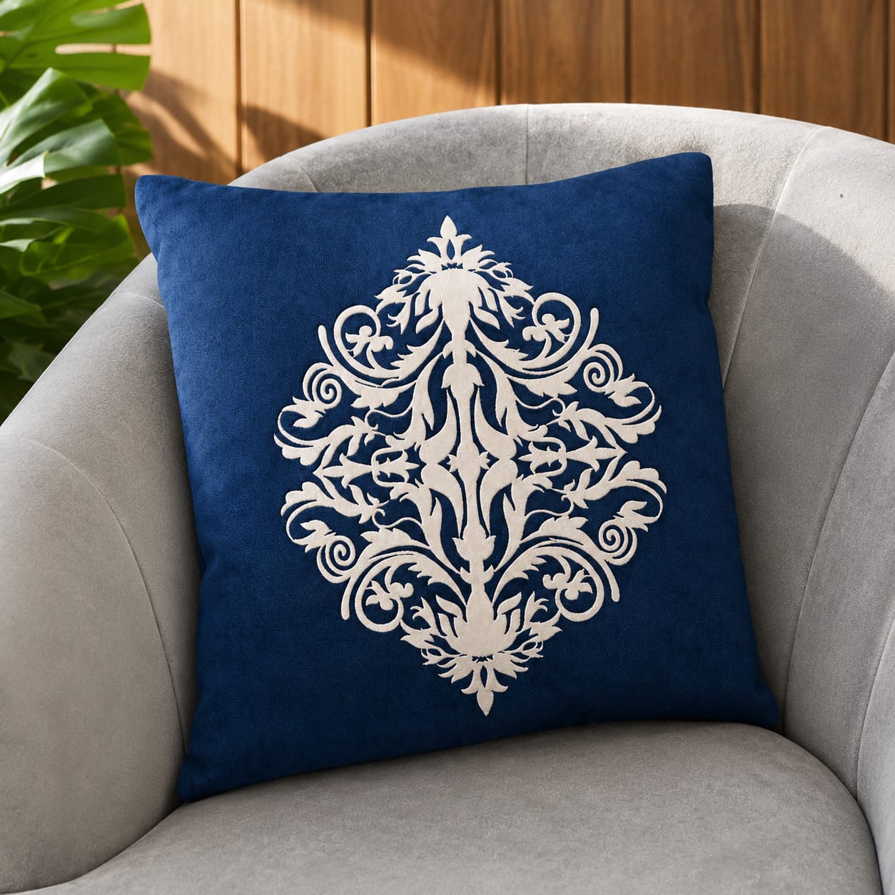 Decent Motive Laser Cut work Cushion Covers