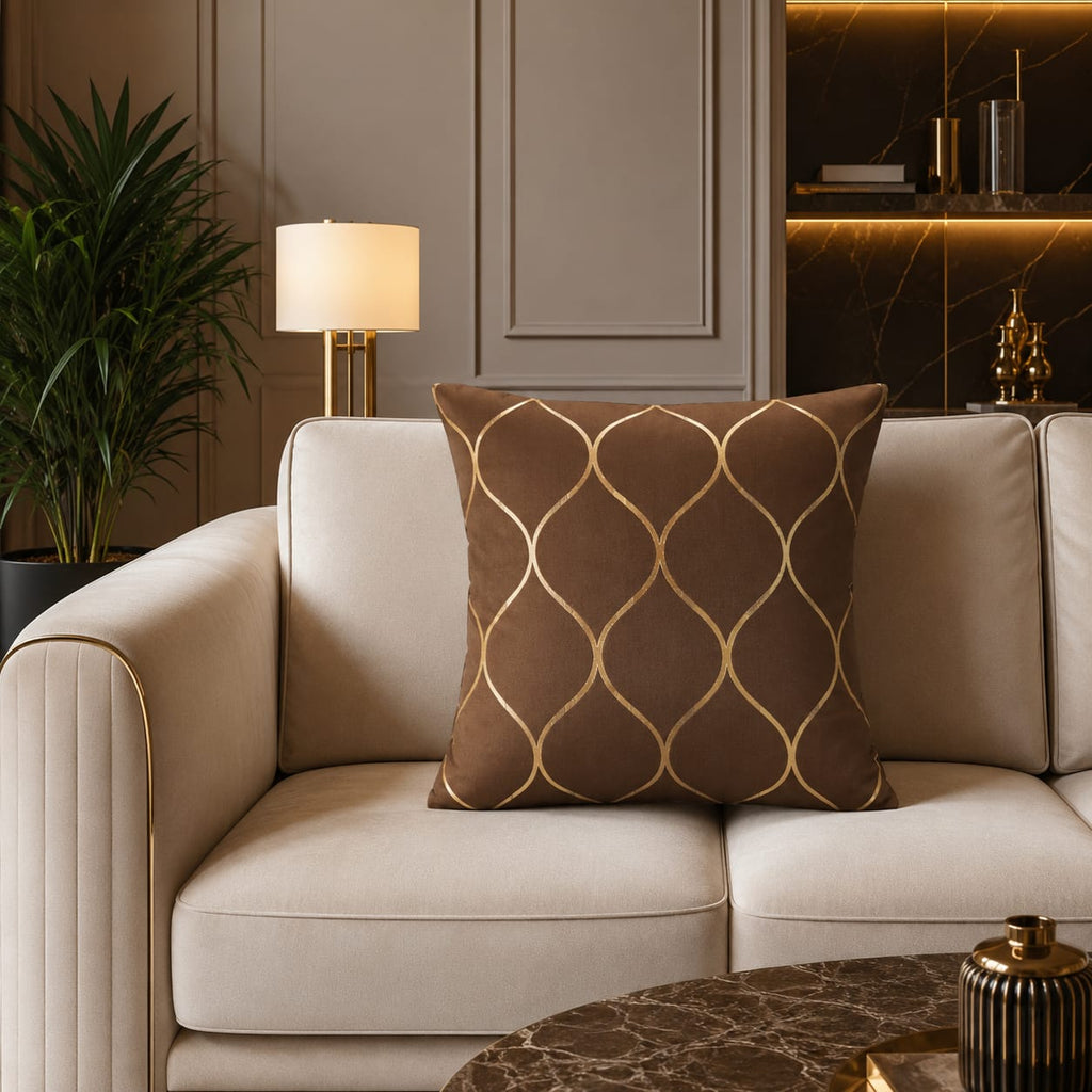 Geomatric Pattern Laser Cut work Cushion Covers