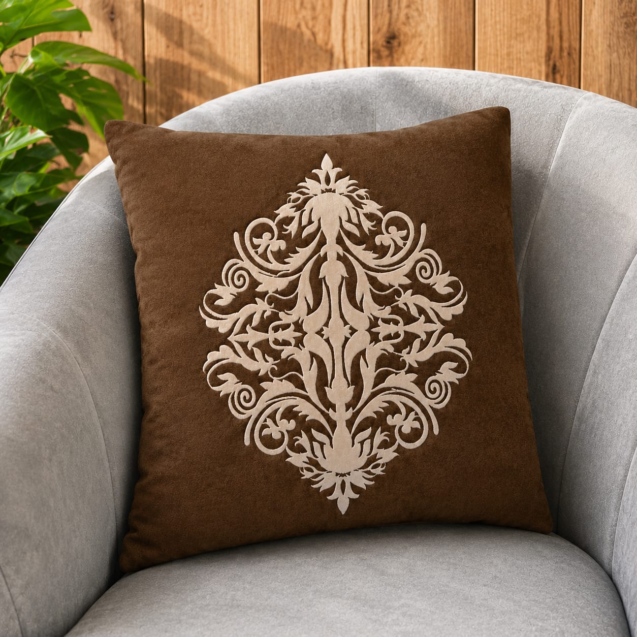 Decent Motive Laser Cut work Cushion Covers