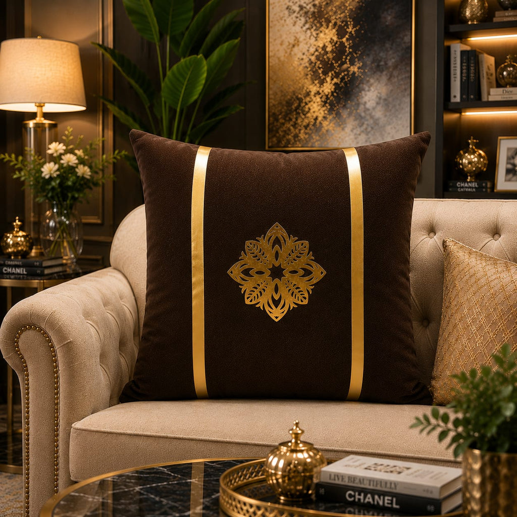 Stribe Motive Laser Cut work Cushion Covers