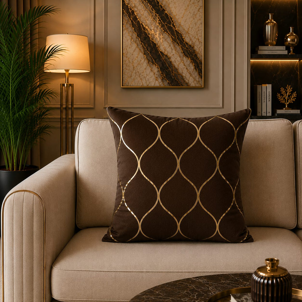 Geomatric Pattern Laser Cut work Cushion Covers