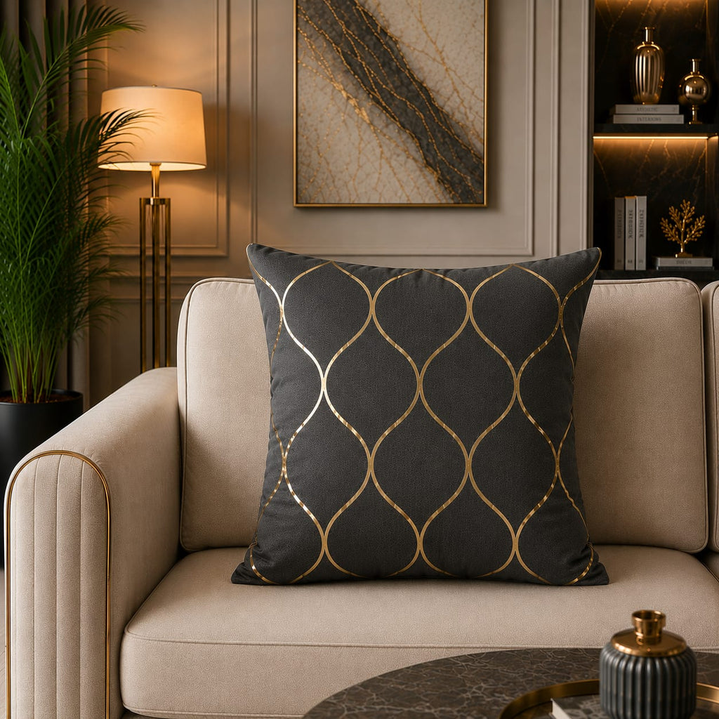 Geomatric Pattern Laser Cut work Cushion Covers
