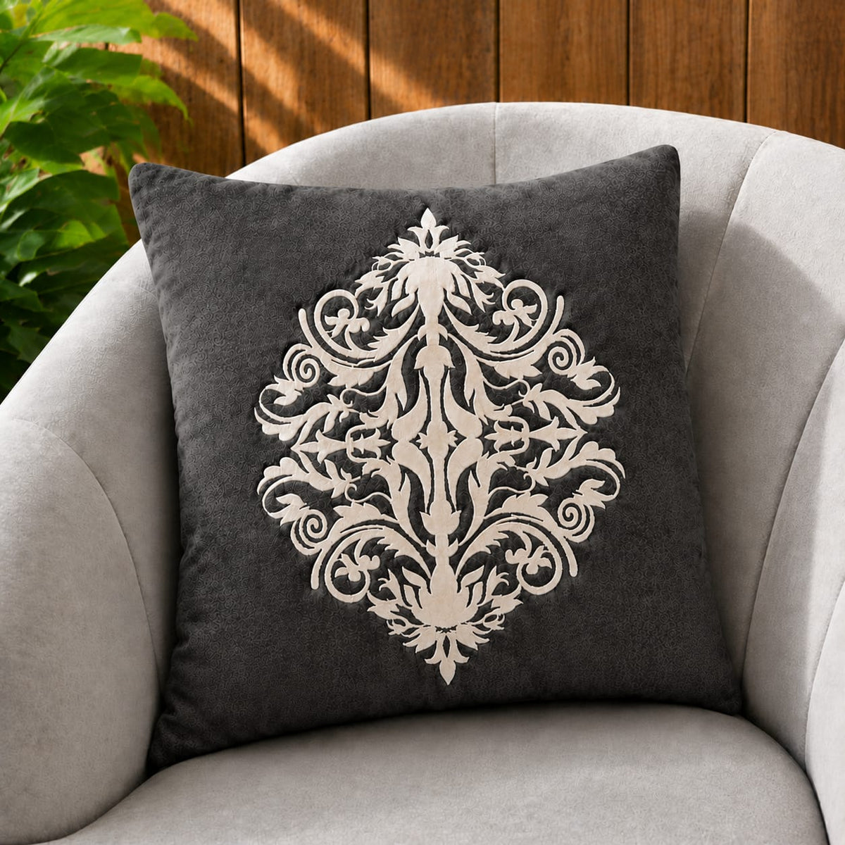 Decent Motive Laser Cut work Cushion Covers