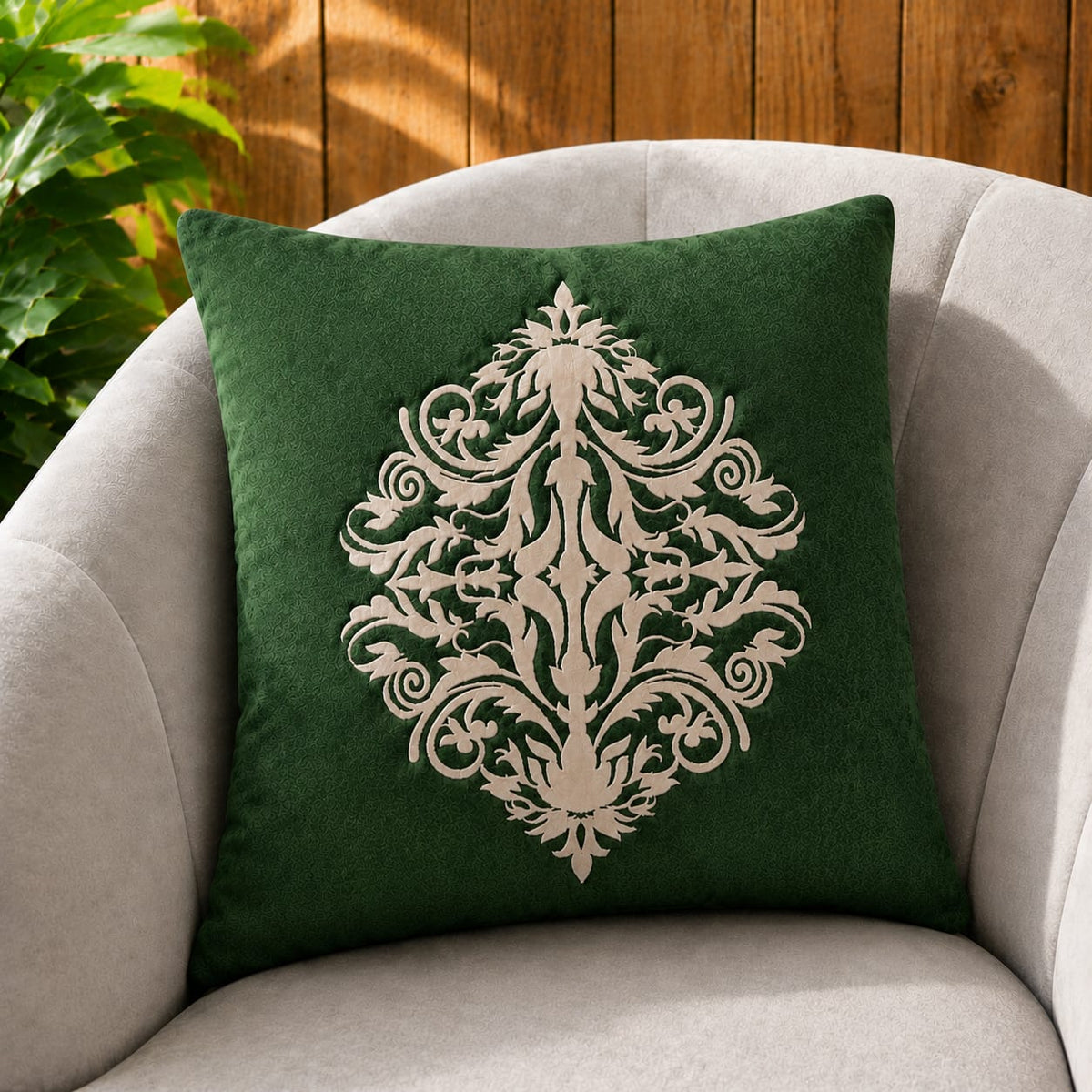 Decent Motive Laser Cut work Cushion Covers