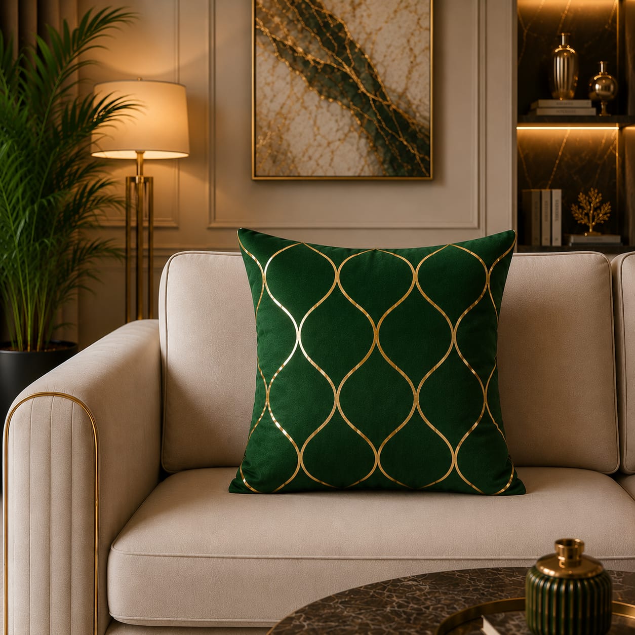 Geomatric Pattern Laser Cut work Cushion Covers