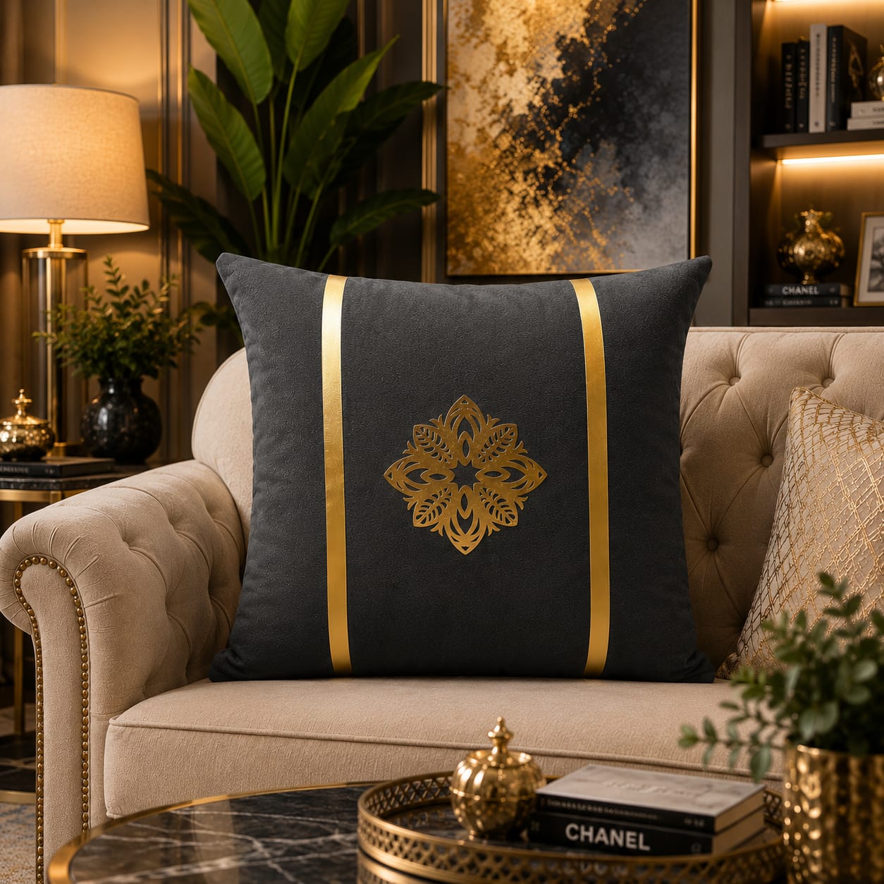 Stribe Motive Laser Cut work Cushion Covers