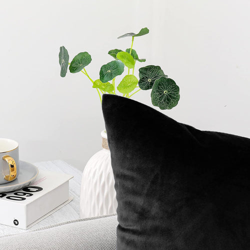 Black & Golden Laser Cut Velvet Cushion Covers