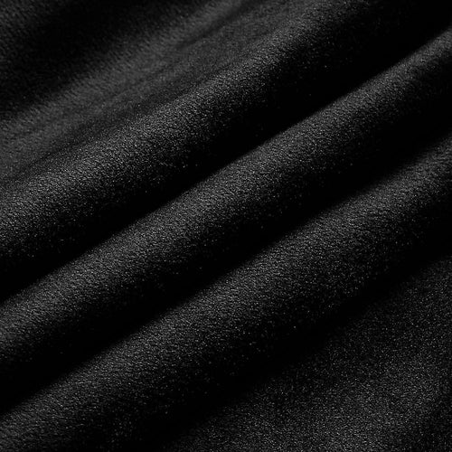 Black 1 Pair 2 PCs Plain Velvet Pillow Covers