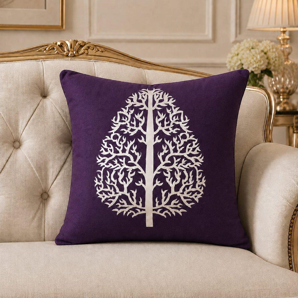 Tree Motive Laser Cut work Cushion Covers