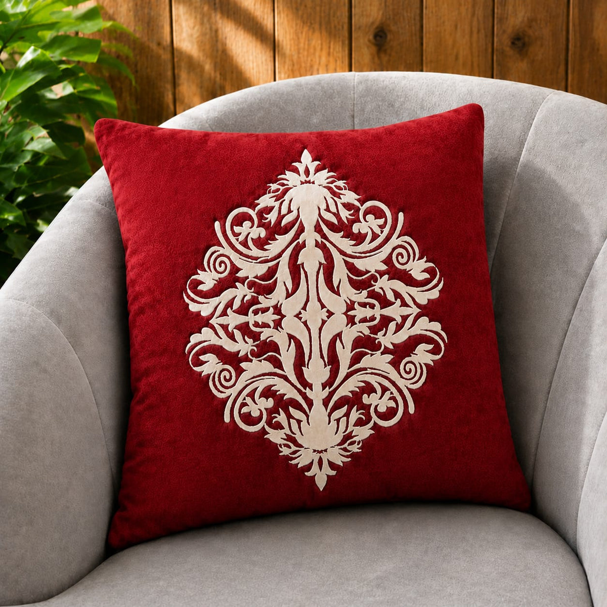 Decent Motive Laser Cut work Cushion Covers