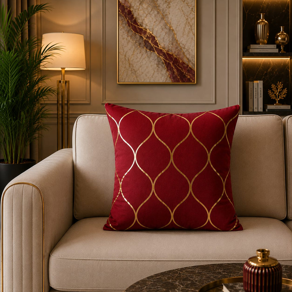 Geomatric Pattern Laser Cut work Cushion Covers