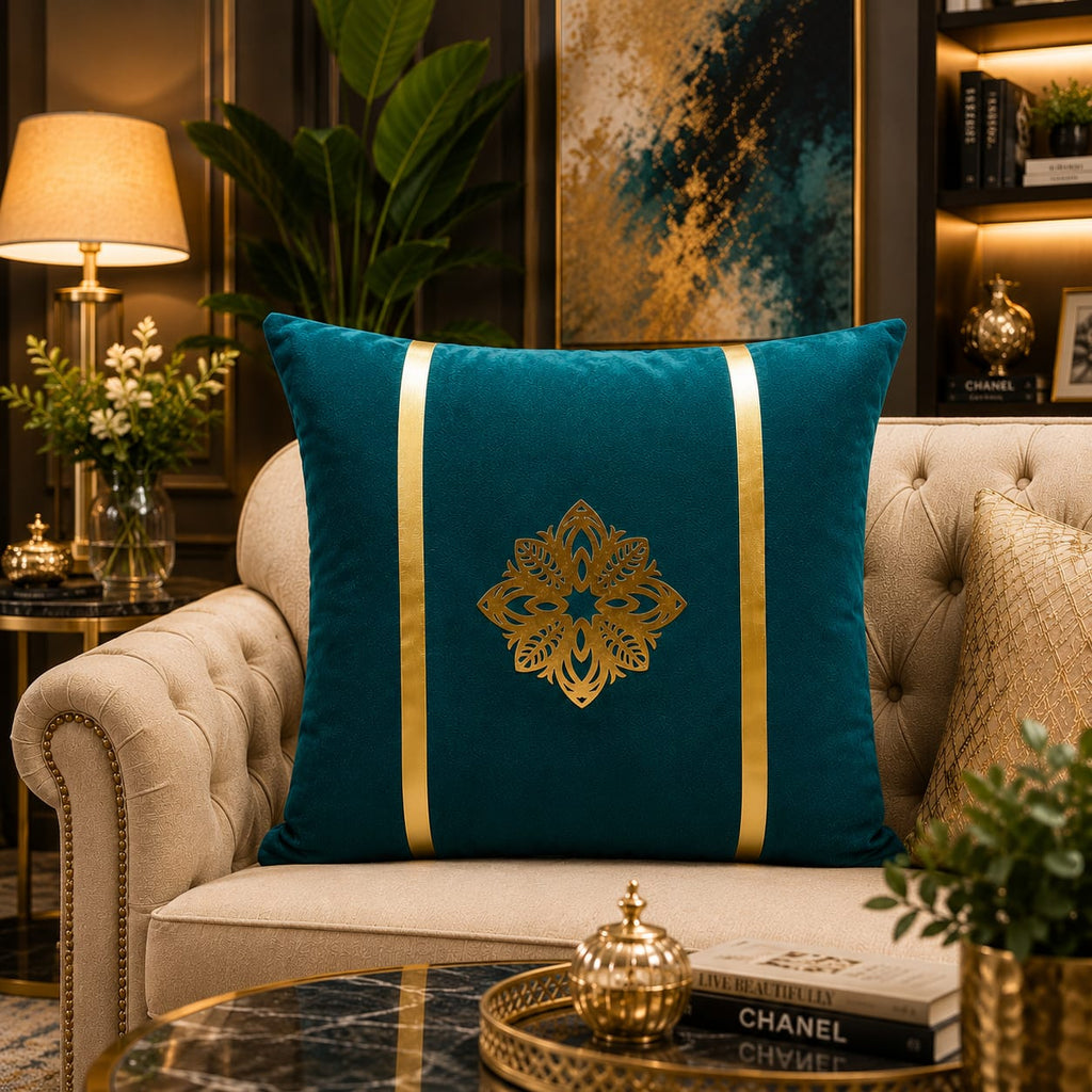 Stribe Motive Laser Cut work Cushion Covers