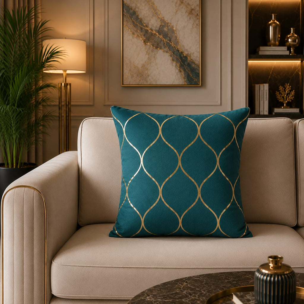 Geomatric Pattern Laser Cut work Cushion Covers