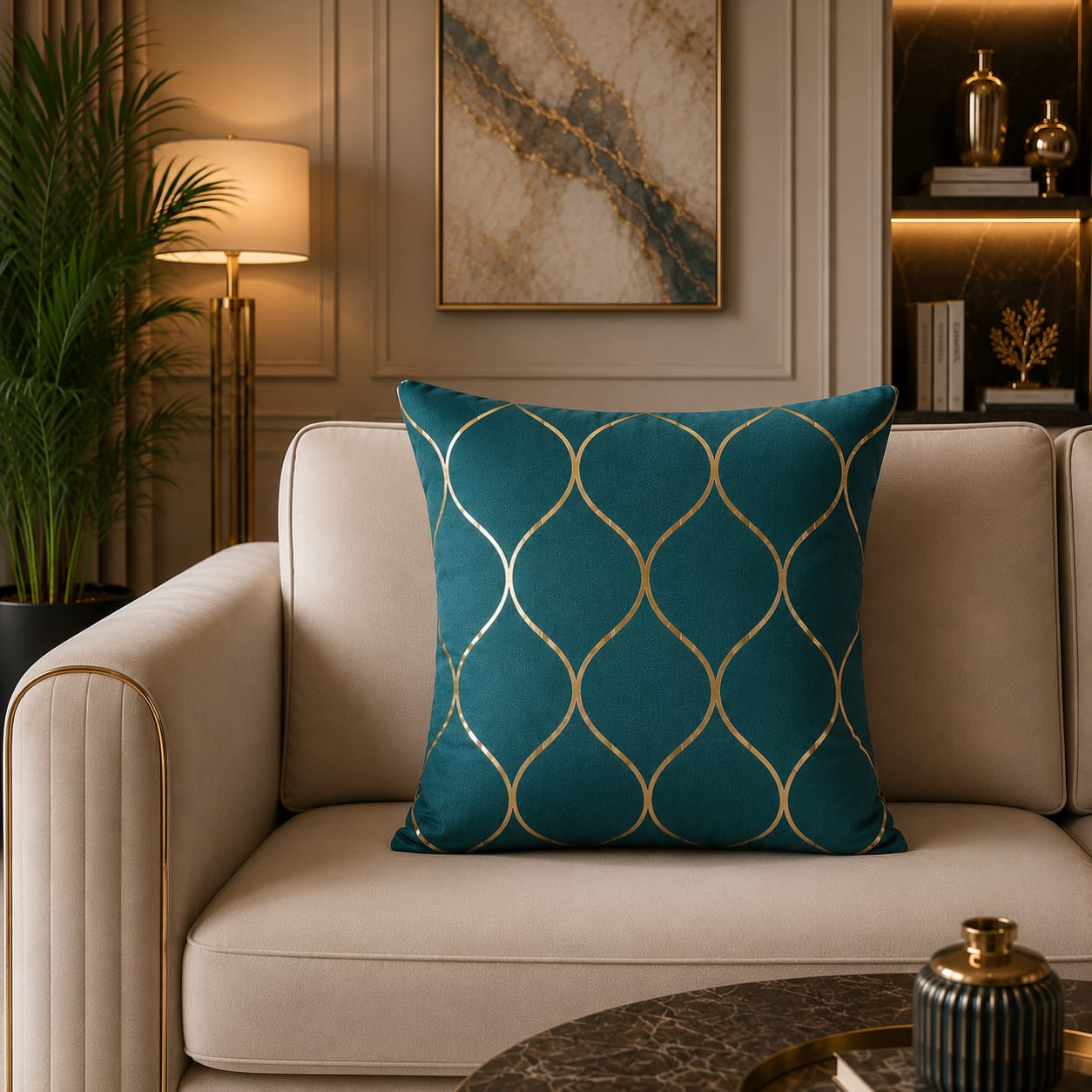 Geomatric Pattern Laser Cut work Cushion Covers