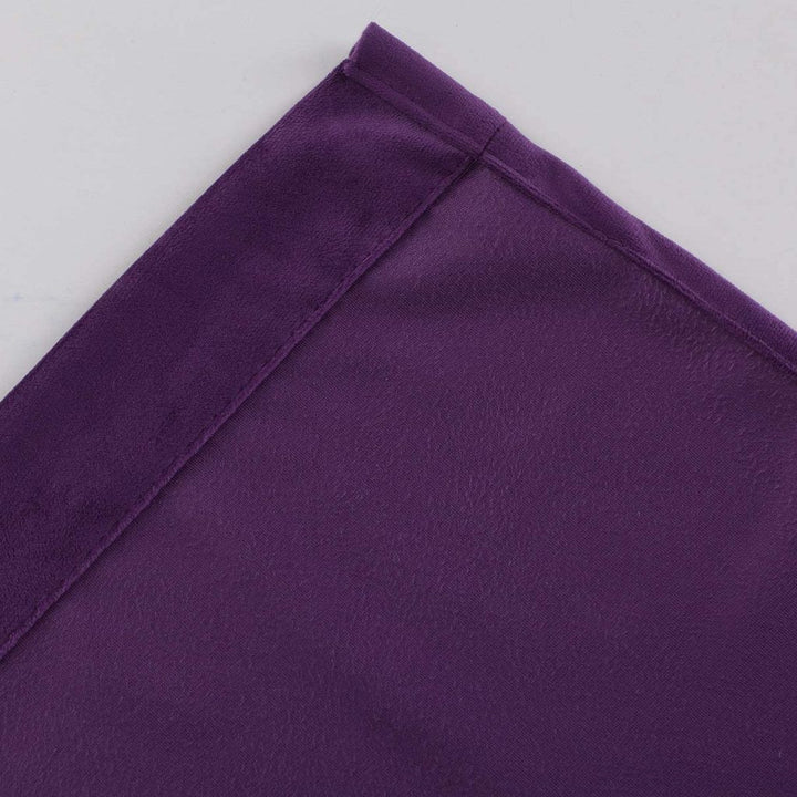 Purple 1 pair 2 Panels Plain Velvet Curtains
