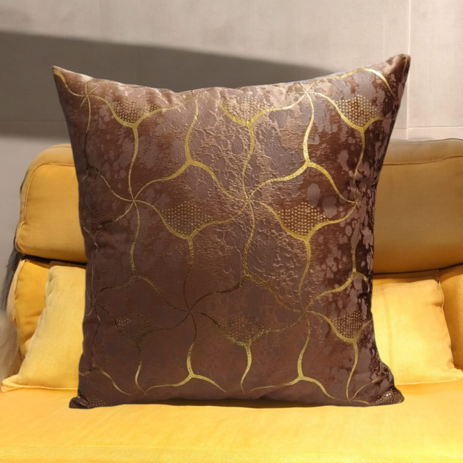 Brown Luxury Texture Velvet Cushion Covers