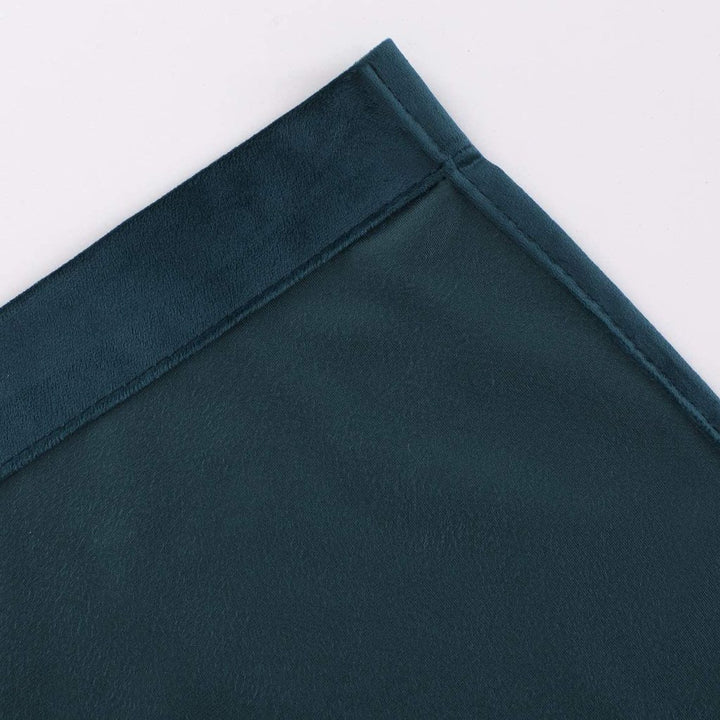 Teal 1 pair 2 Panels Plain Velvet Curtains